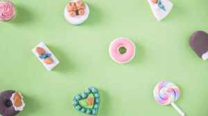 assorted color food miniature decors